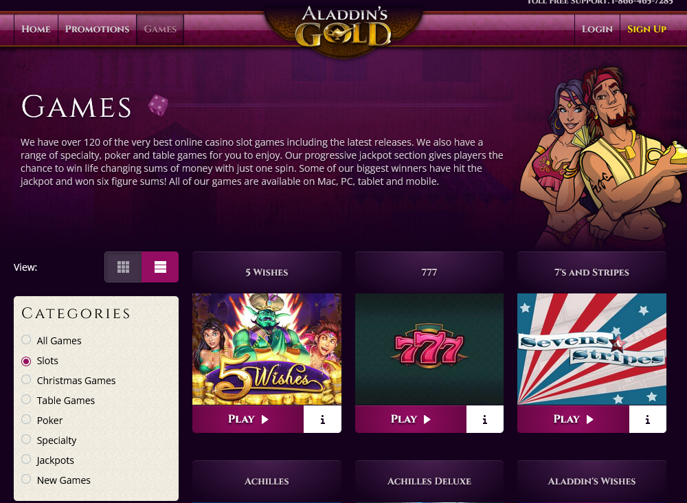 Aladdins
                                  Gold Casino